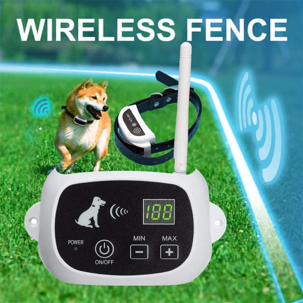 Wireless Dog Fence Containment System Rechargeable Waterproof Collar