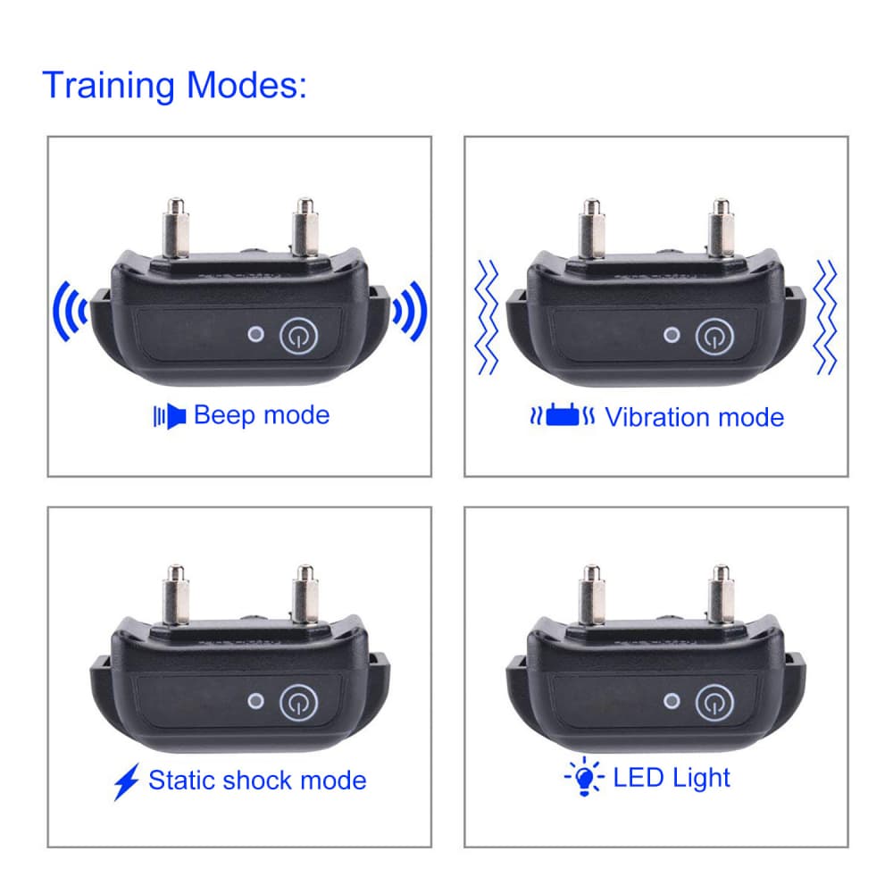 Waterproof&rechargeable dog training collar for 2 dogs