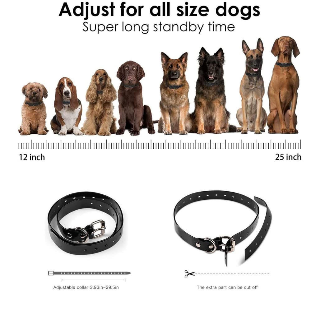 dog training collars with walkie talkie Remote Control Distance Up to 3280Ft for 2 dogs