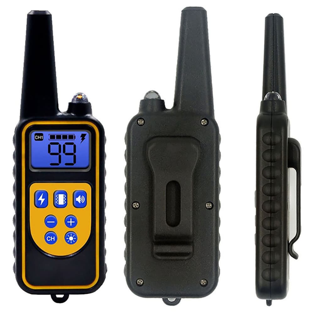 dog training collar 800M remote rechargeable and waterproof dog trainer for 2 dogs